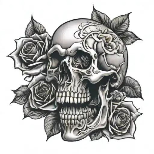 Skull And Roses