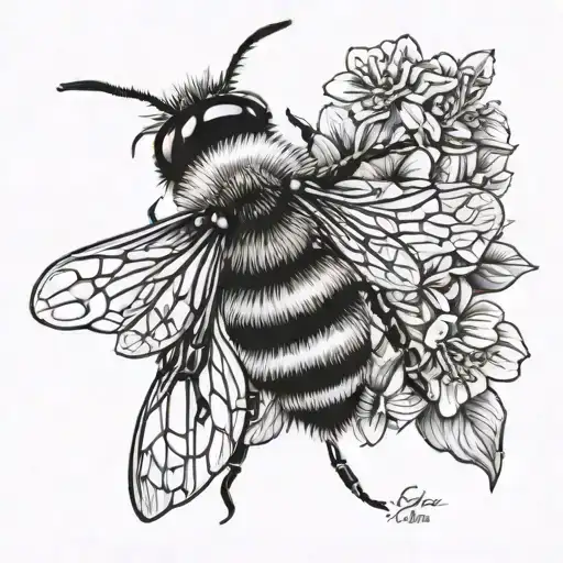 Bee Flowers Honey Comb