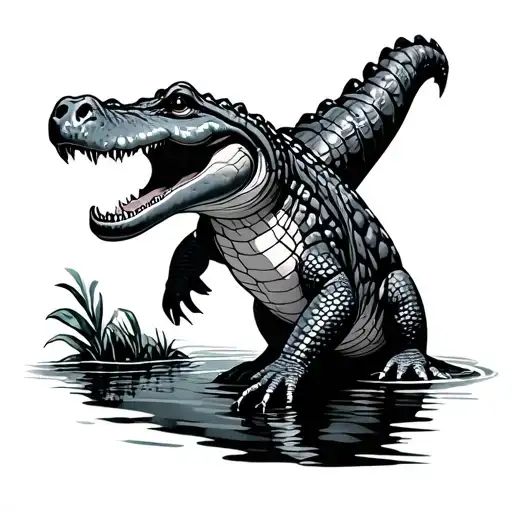 Alligator Florida Carved