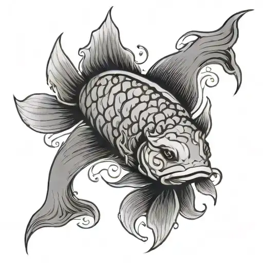 Cyber Sigil Koi Fish