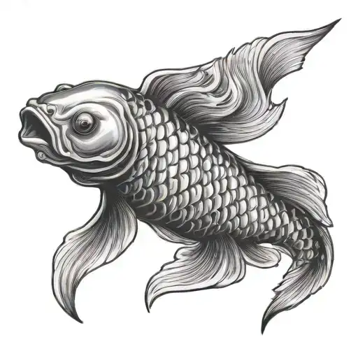 Koi Fish With Angel Wings