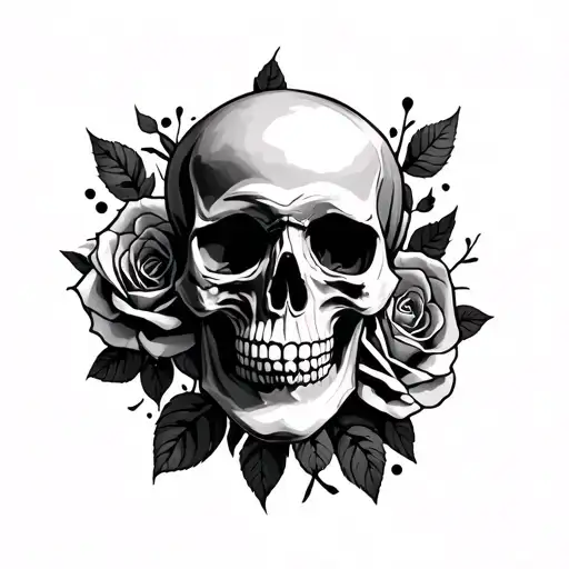 Skull And Roses