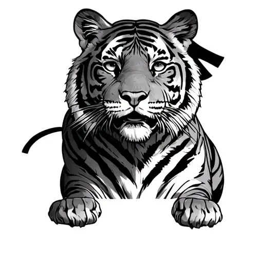 Clemson University Tiger As A Pin Up Girl Standing