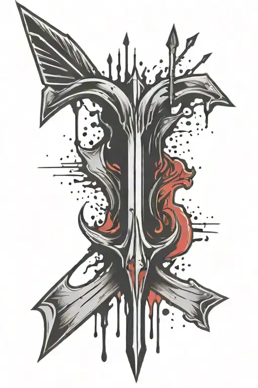 Arrow With Blood Dripping