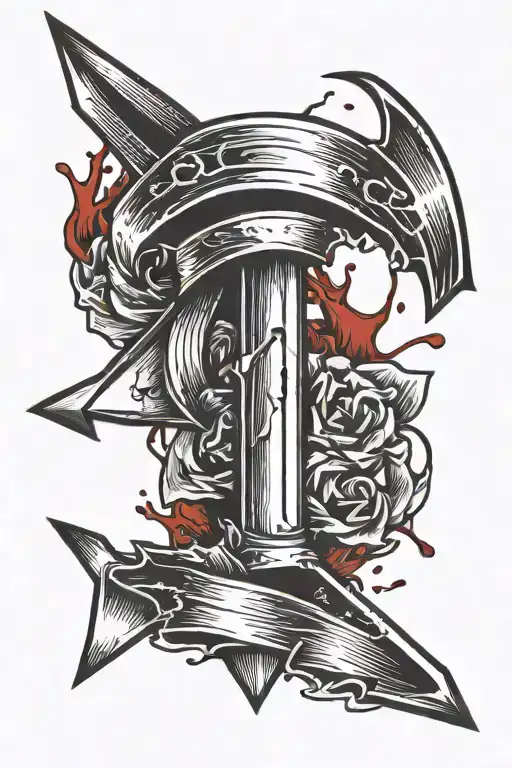 Arrow With Blood Dripping