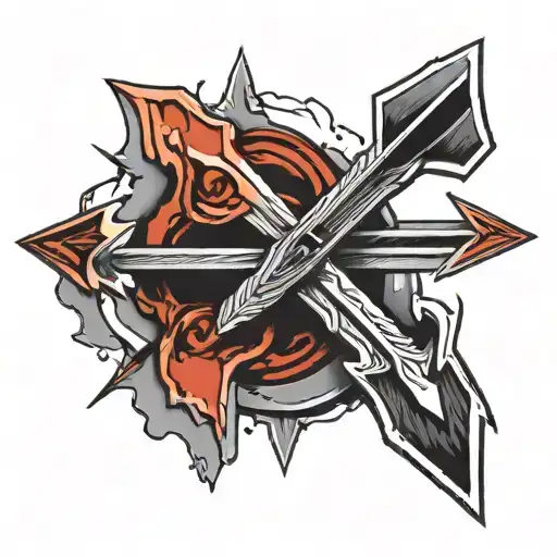 Arrow With Blood Dripping