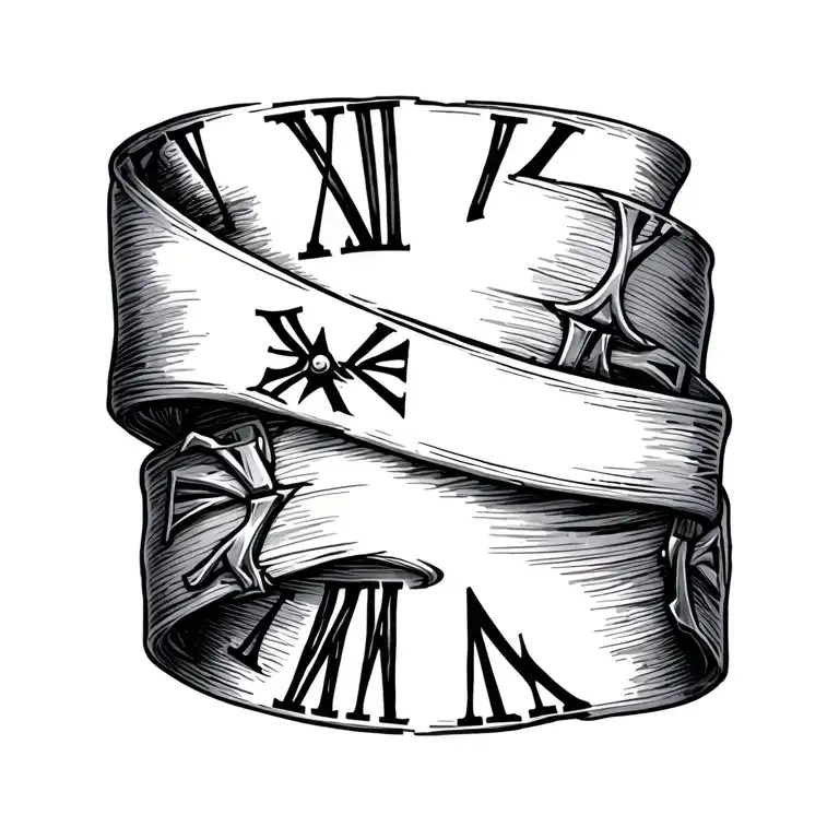 Roman Numerals Wrist Bracelet