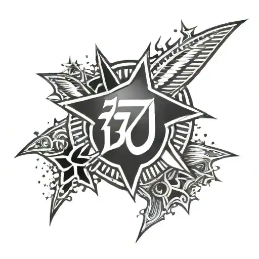 Botafogo Football Team Number Seven Star