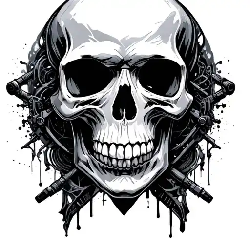 Cyber Sigilism Skull