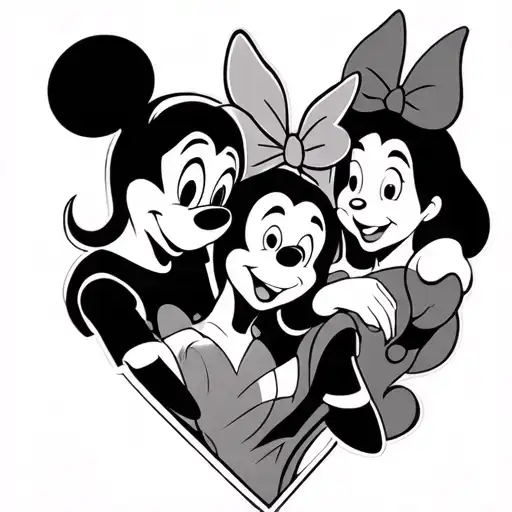 Four Disney Characters