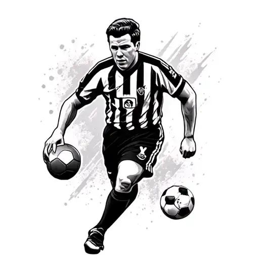 Assistant Referee Football Tattoo Design