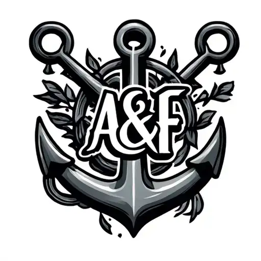 Anchor With Letters A&f