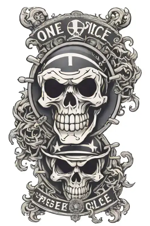 One Piece Skull Chelsea Football Club Logo