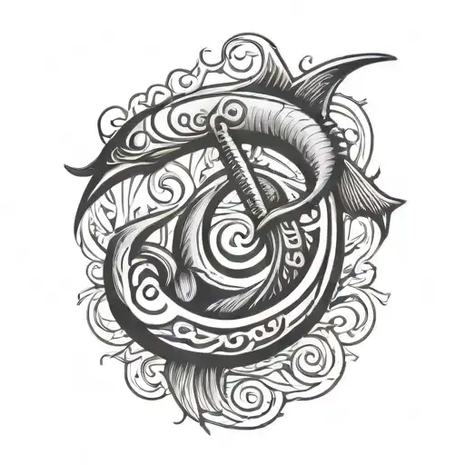 Fish Hook With Letters