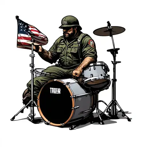 Military And Drummer
