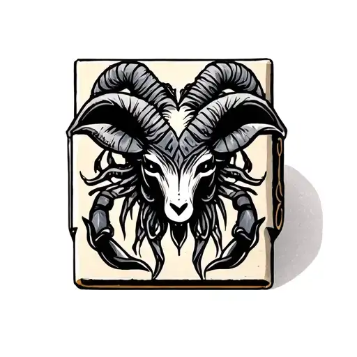 Matchbox With Witchy Aries And Scorpio Design