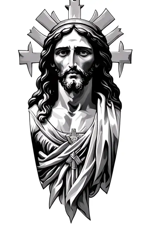 Jesus Christ Cross Combined