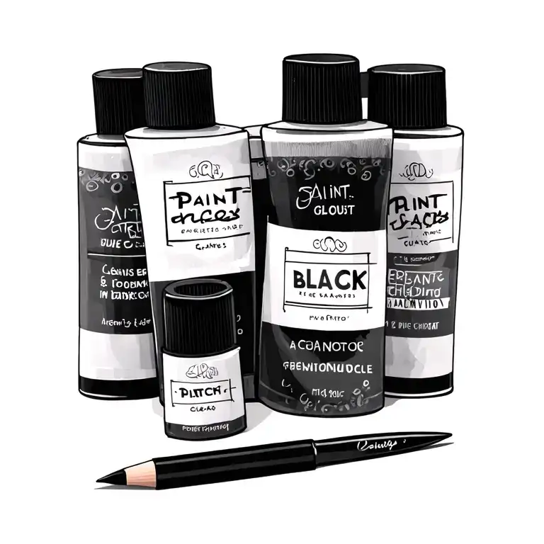 Artist Art Supplies Like Paint Tubes
