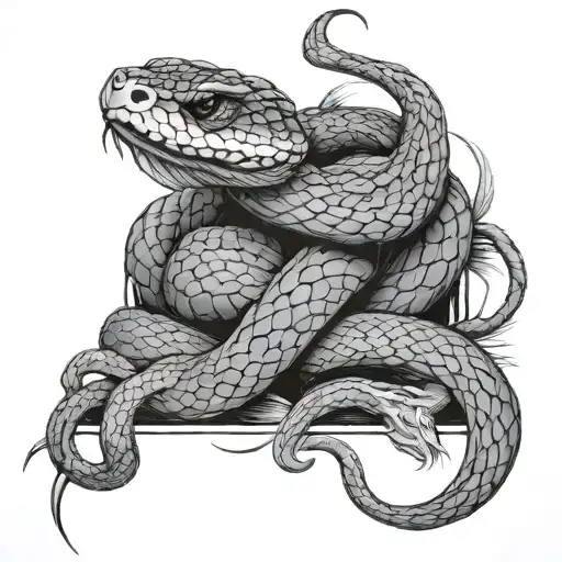 Badass Snake Wrapped