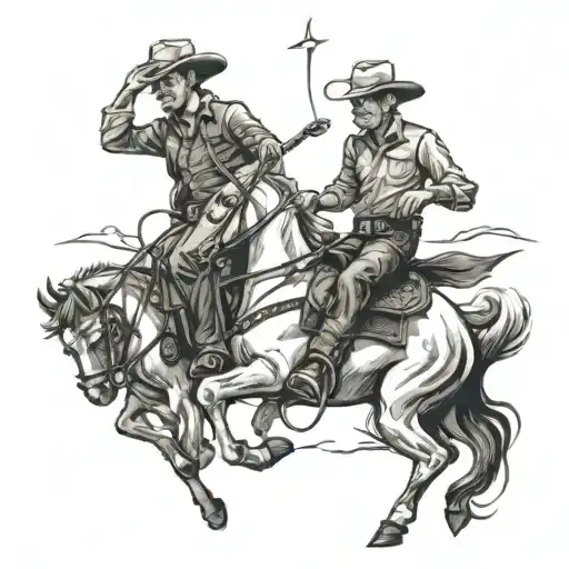 3 Cowboy Riding