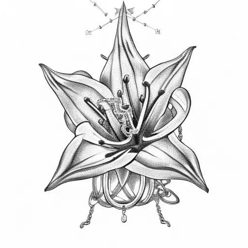 Stargazer Lily With Chains