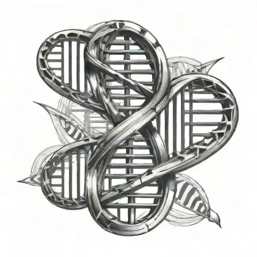 Graphic Style Double Helix Dna