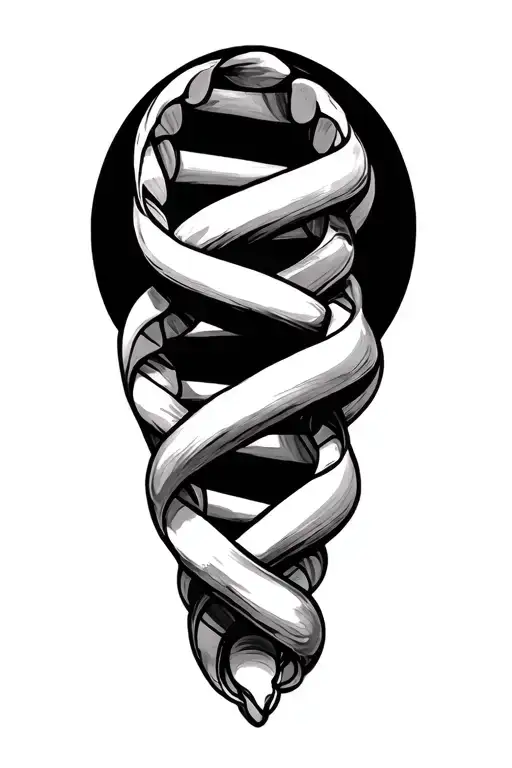 Classy And Small Dna Tattoo For Women That Means Power