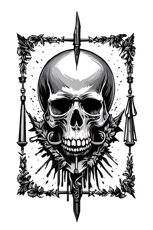 Skull And Discipline Justice Wisdom Courage