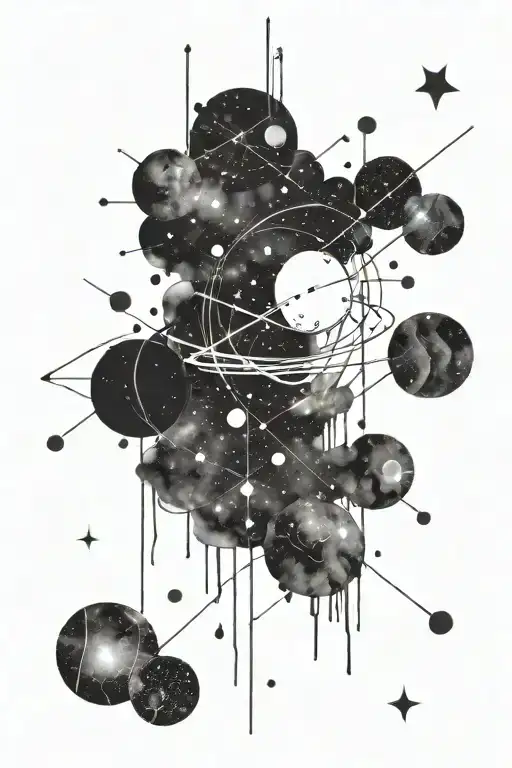 Galaxy Filled With Constellations