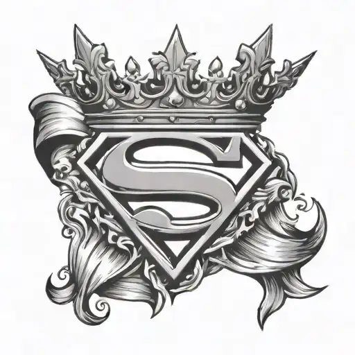 Superman Logo With A King's Crown