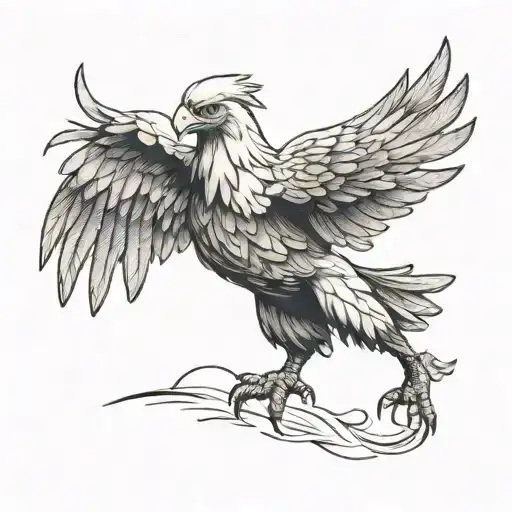 A Chicken Fighing With An Eagle