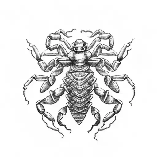 Scorpion With A Triskele On Its Tail