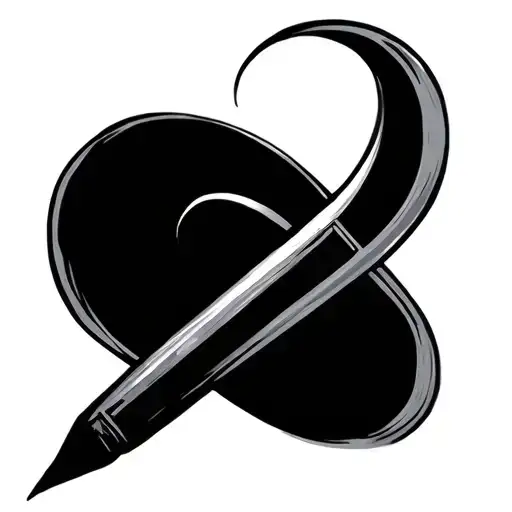Infinite Symbol With Pen
