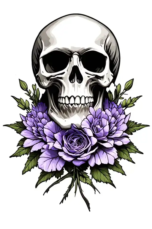 Army Lavender Skull