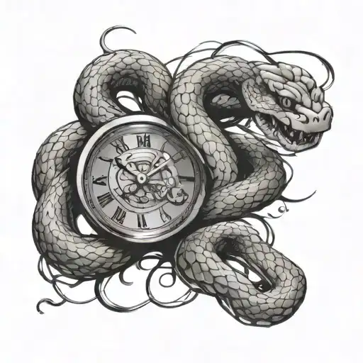 Snake Coming Off Clock
