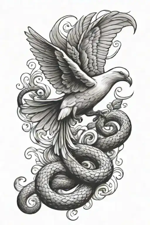 Dove And Snake