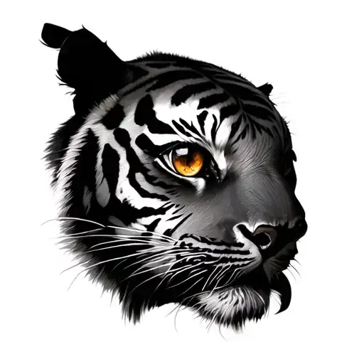 One Eye And One Tiger Eye