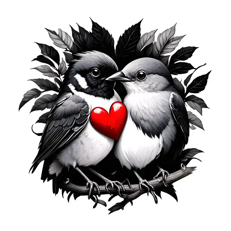 4 Hearts And A Robin