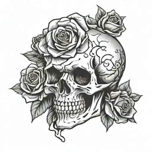 Skull And Roses