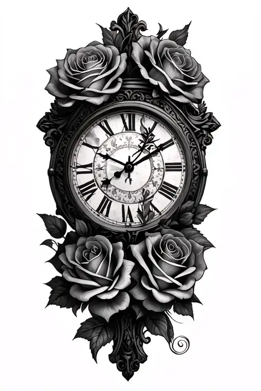 Roses And Clock Cross Incorporated