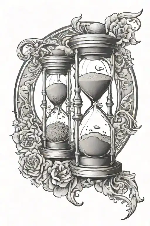 Infite Hourglass Sand On Both Sided