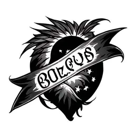 A Tattoo On Brazil In Black And White For Men Not Too Big