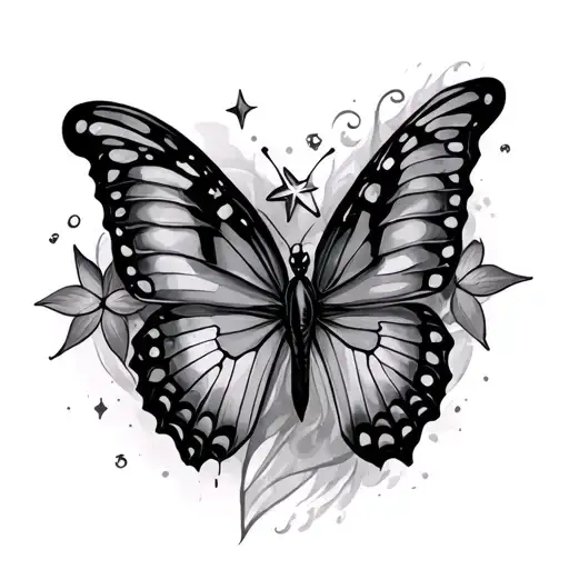 Butterfly And Star