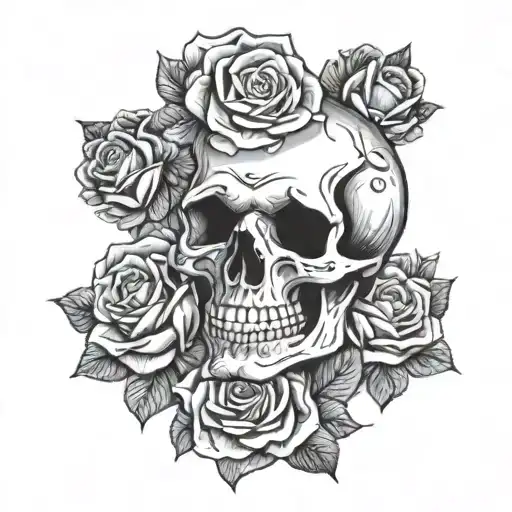 Skull And Roses