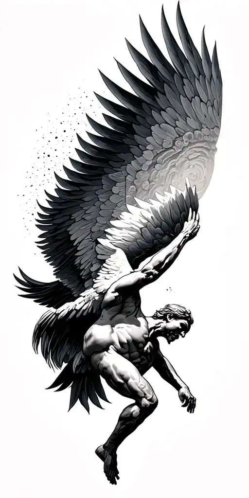 Icarus Falling From Sun