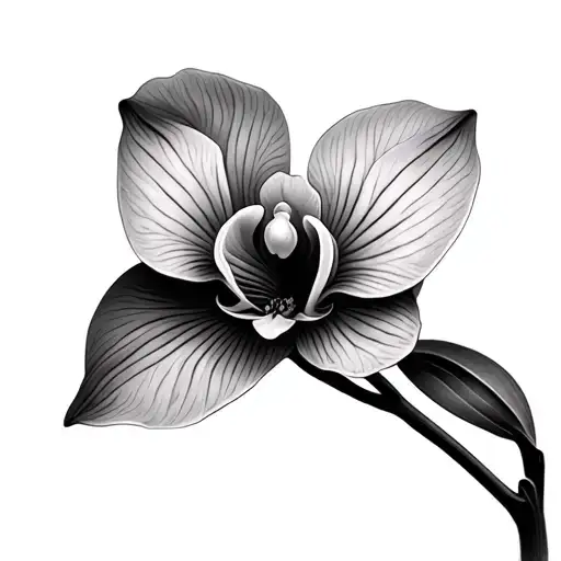 Small Orchid Abstract Design