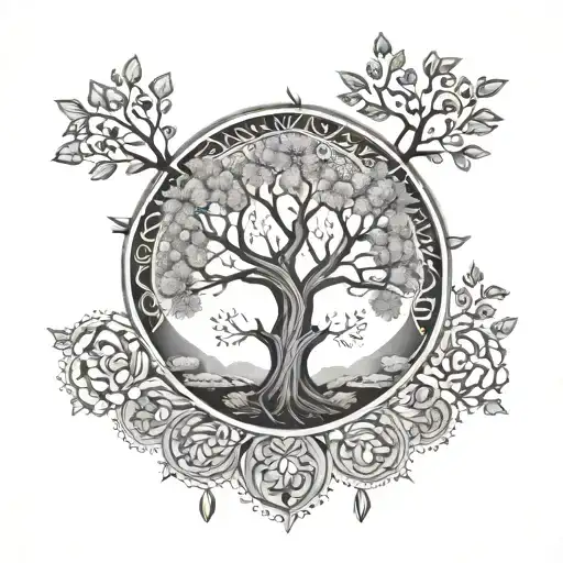 Mandala Design Tree