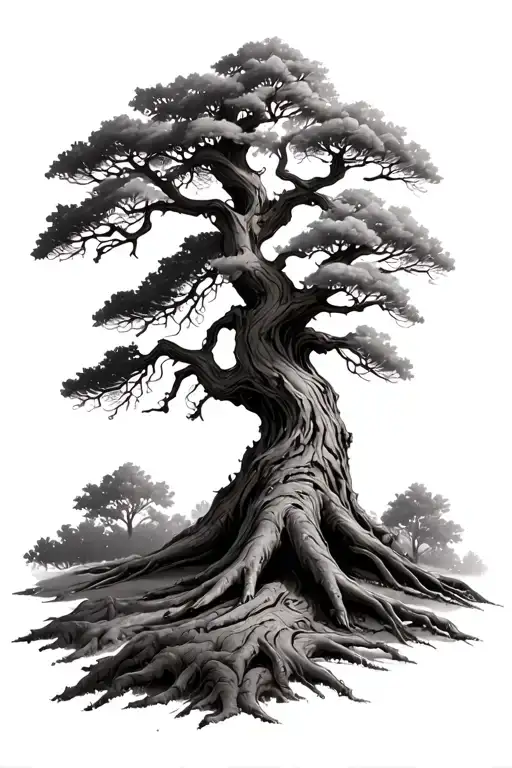 Oak Tree Modern Twist