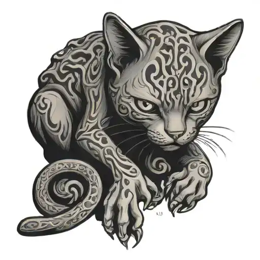 Cat Sitting On Cthulhu