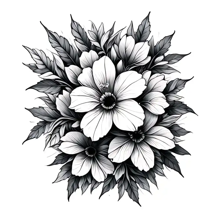 Abstract Flowers Tulsi